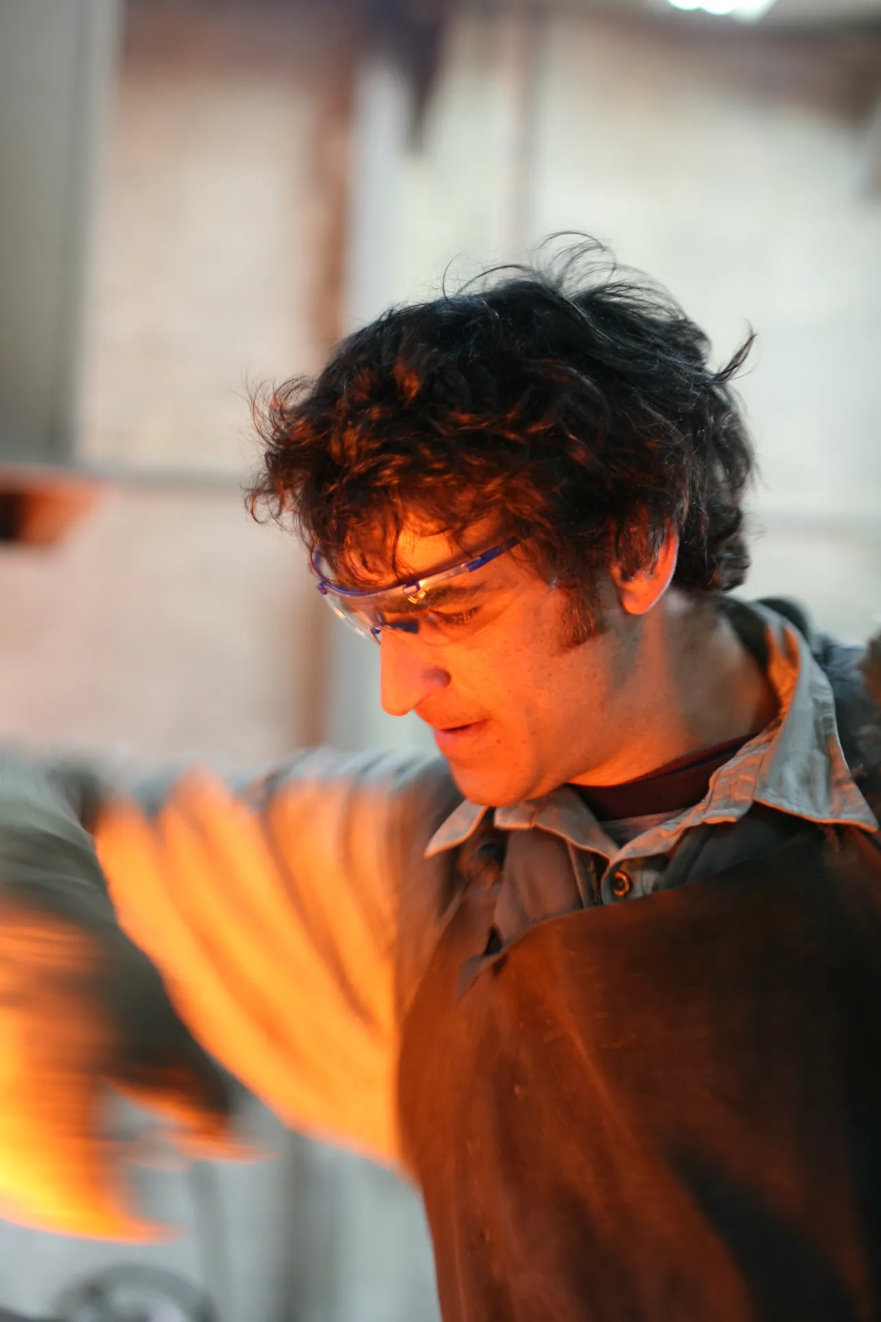 Elad Guterman in his workshop